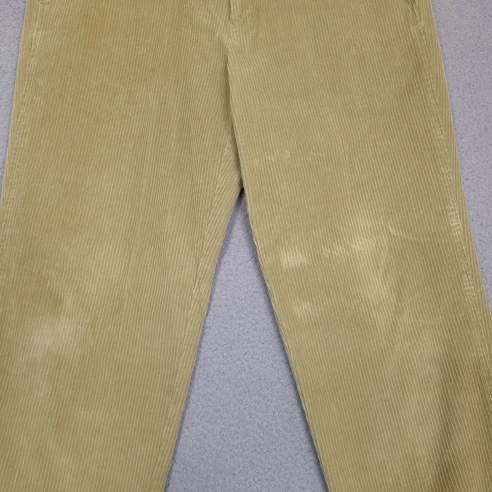 Tommy Bahama Pants Mens 35x32 Brown‎ Tan Silk Blend Corduroy Flat Front Chino